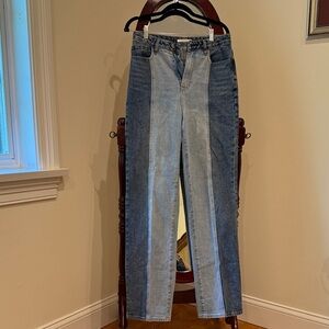 PacSun Blue and Light Blue Straight Leg Jeans